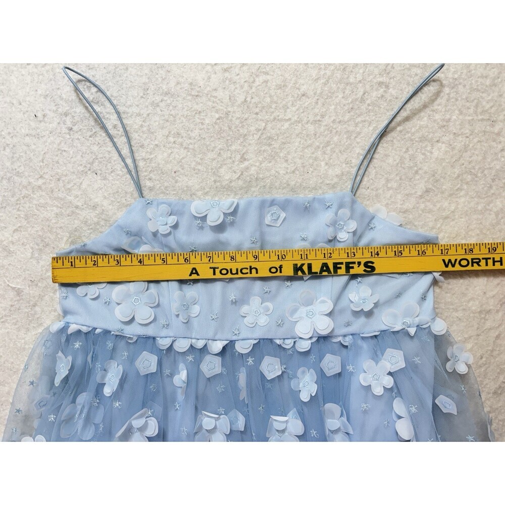 Altar'd State Aurora Floral Mesh Babydoll Dress grad party prom Embellished NWT - Picture 9 of 10